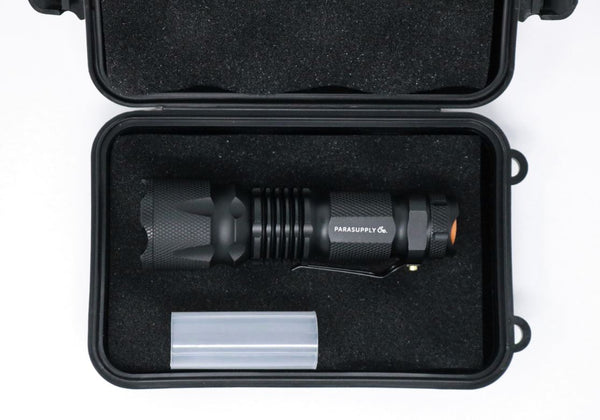 Hi-Beam Aircraft Aluminum LED Flashlight W/ Carry Case